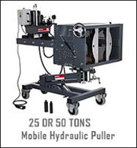 25 OR 50 TONS Mobile Hydraulic Puller
